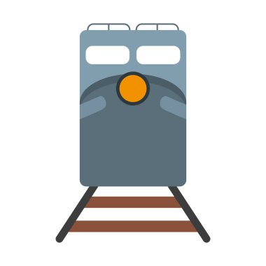 Tren rayları frontview