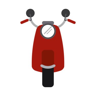 Scooter motosiklet frontview sembolü