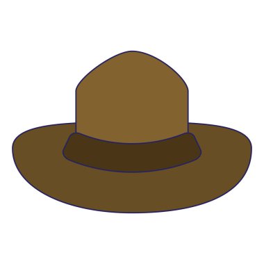 vintage male hat symbol