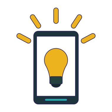 büyük fikir sembolü ile Smartphone