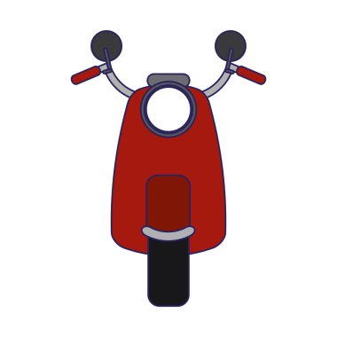 Scooter motosiklet frontview sembolü