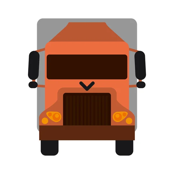 Símbolo da frente do veículo de camião — Vetor de Stock