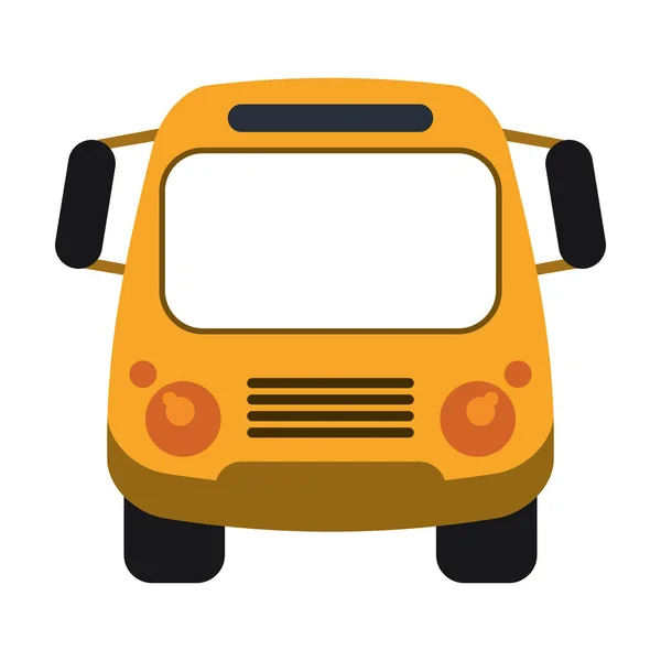 School bus frontview isolated — Stock Vector