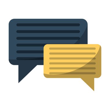 izole sohbet kabarcıklar sembolü