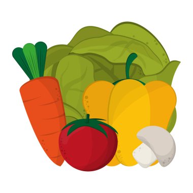 Taze sebze çizgi film