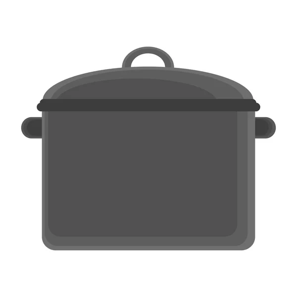 Cocina olla utensilio símbolo — Archivo Imágenes Vectoriales