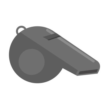 Spor düdük sembolü izole