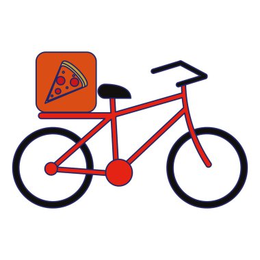 Fast food teslim mavi çizgiler