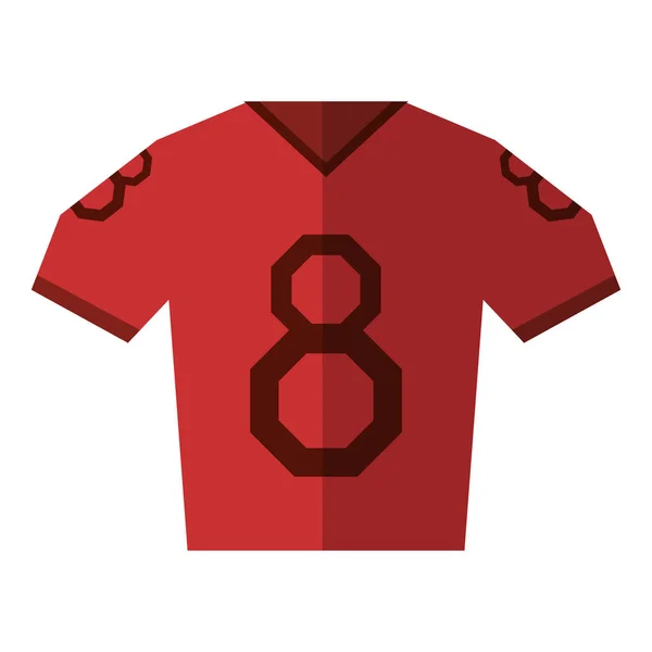 Americký fotbal tričko opotřebení — Stockový vektor