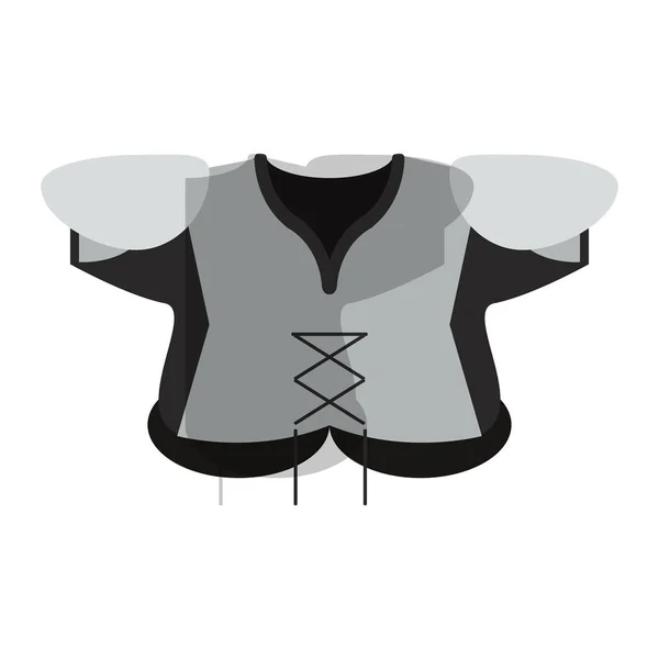 Amerikaans voetbal armour geïsoleerd — Stockvector