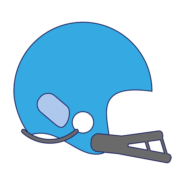 Baseball helm sport apparatuur blauwe lijnen — Stockvector