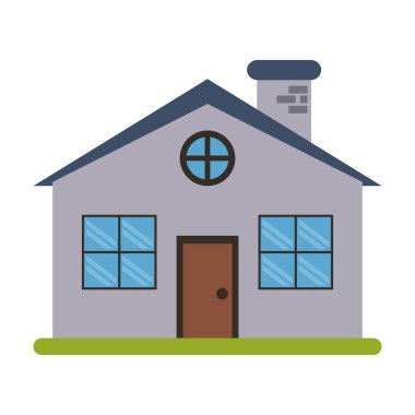 Emlak ev inşa simge vektör çizim grafik tasarım