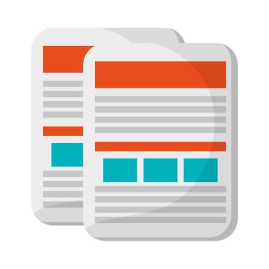 İzole belgeleri dosyaları sembolü