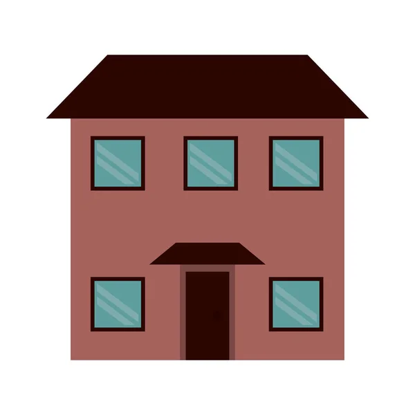 Fastigheter hus byggnad — Stock vektor