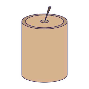 Spa aromaterapi mum izole mavi çizgiler