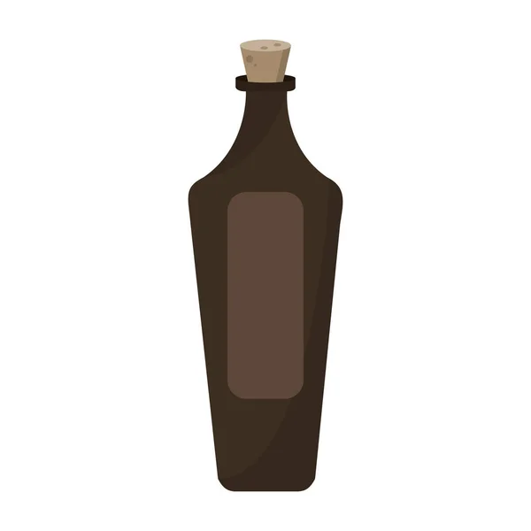 Bottiglia di olio Spa con tappo — Vettoriale Stock