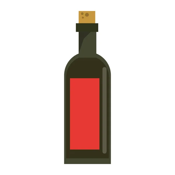 Wine bottle isolated — Stock Vector