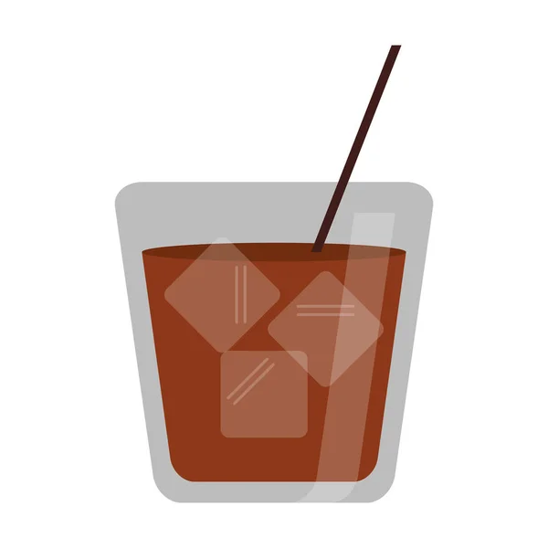 Виски с кубиками льда — стоковый вектор