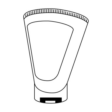 Spa Masaj krem şişesi siyah ve beyaz