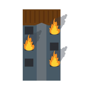 Yangında binanın Kulesi