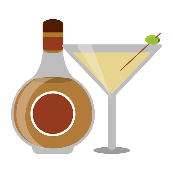 Barová alkoholických nápojů — Stockový vektor