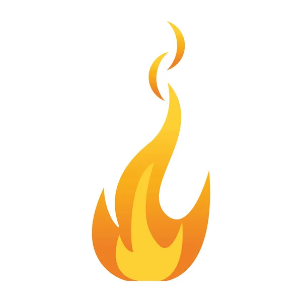 Σύμβολο φλόγας φωτιάς — Διανυσματικό Αρχείο