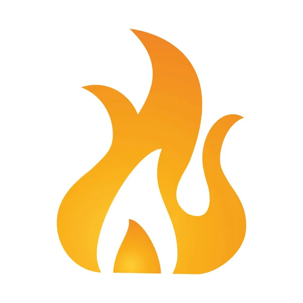 Alev sembolü ateşle — Stok Vektör