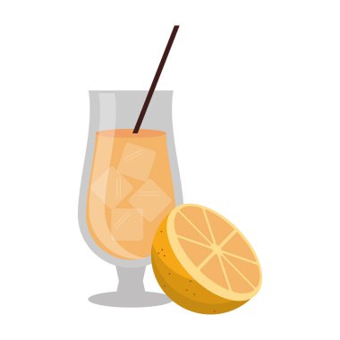 Turuncu doğal meyve suyu