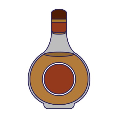 Alkol şişe mavi çizgiler iç