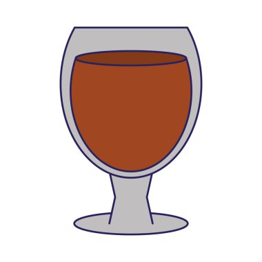 Buzlu viski bardağı mavi çizgiler