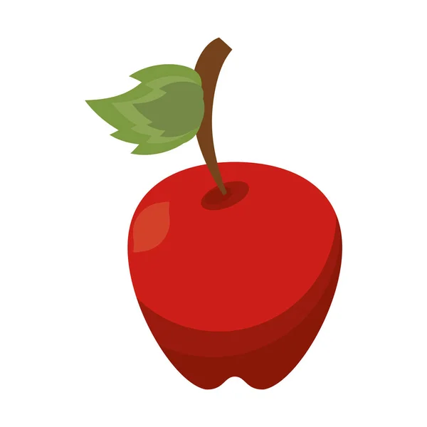 孤立的苹果新鲜水果 — 图库矢量图片