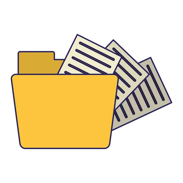 Información de documento de archivo de carpeta dibujo — Vector de stock