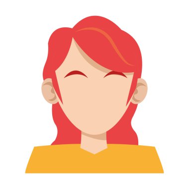 Kadın yüzü olmayan çizgi film