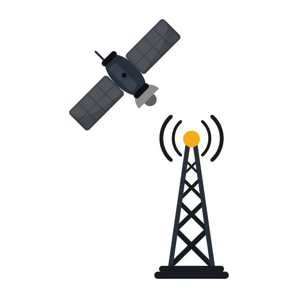 Antennen- und Satellitentechnik — Stockvektor