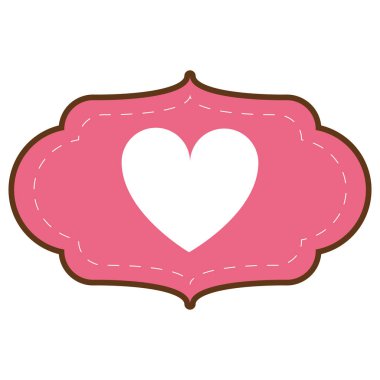 kalp etiket Çerçevesi simgesi