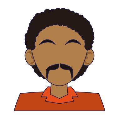 adam meçhul profil mavi çizgi film hatları