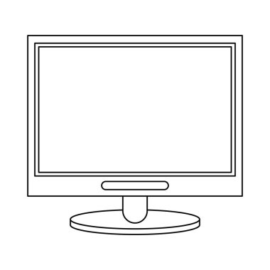 Bilgisayar ekran donanım teknoloji siyah ve beyaz