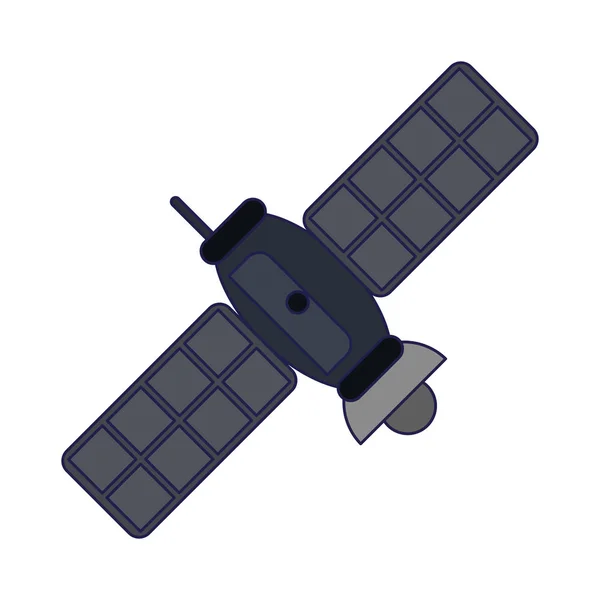 卫星通信技术蓝线 — 图库矢量图片