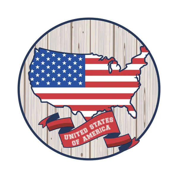 Plakat der Vereinigten Staaten von Amerika — Stockvektor