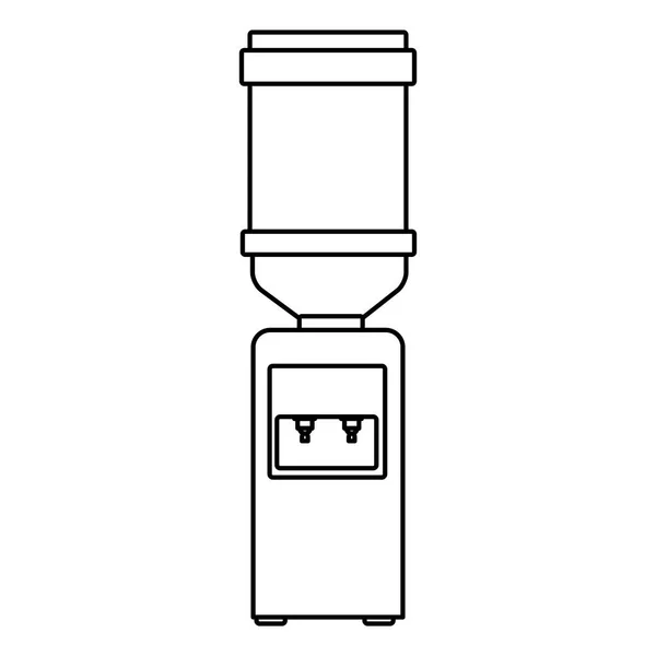 Decoração de móveis dispensador de água —  Vetores de Stock