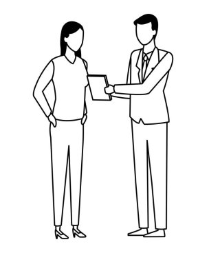 meçhul siyah ve beyaz toplantı iş ekip çalışması