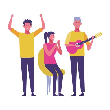 Genç insanlar çizgi film karakteri