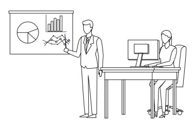 Executive iş karikatür