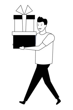 Genç adam çizgi filmi