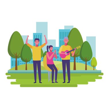 Genç insanlar çizgi film karakteri