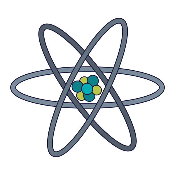 Science atome symbole isolé — Image vectorielle