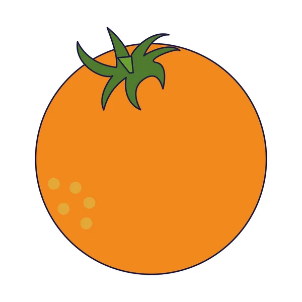 Orange frisches Obst Cartoon — Stockvektor