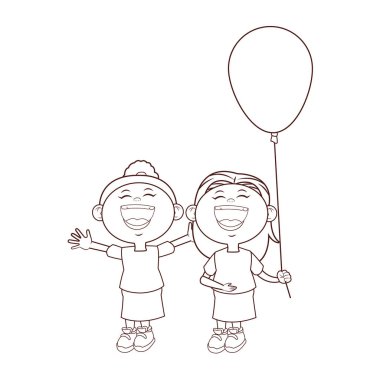 balon tutan çocuk kız