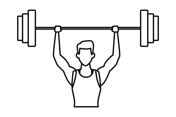 Hombre haciendo ejercicio — Archivo Imágenes Vectoriales