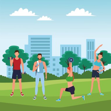 Grup çalışma dışarı insan